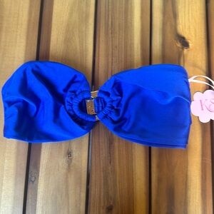 ROYAL BLUE BIKINI BANDEAU TOP